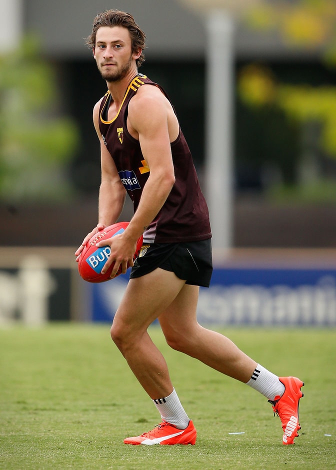AFL 2016 Training - Hawthorn 080216 Zac Webster will be sidelined for up to two months with a quad injury - ${keywords}